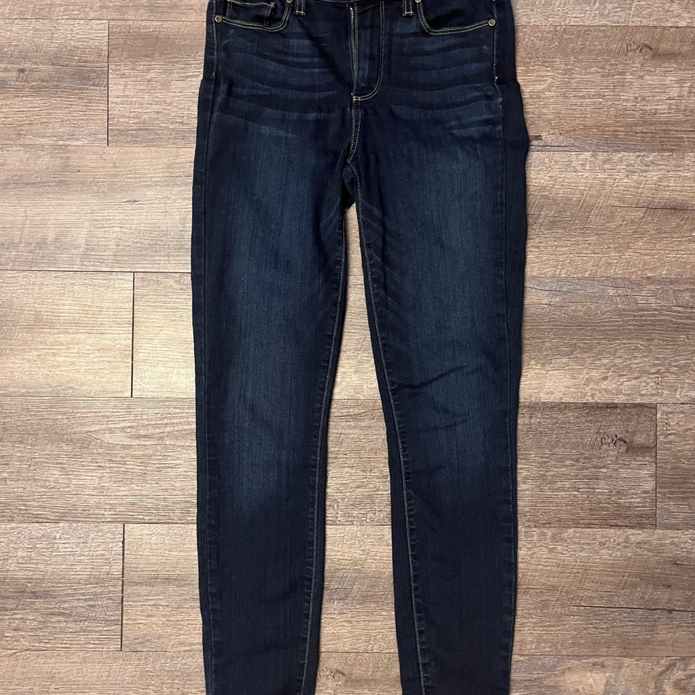 PAIGE Dark Blue Hoxtam Ankle Jeans 26